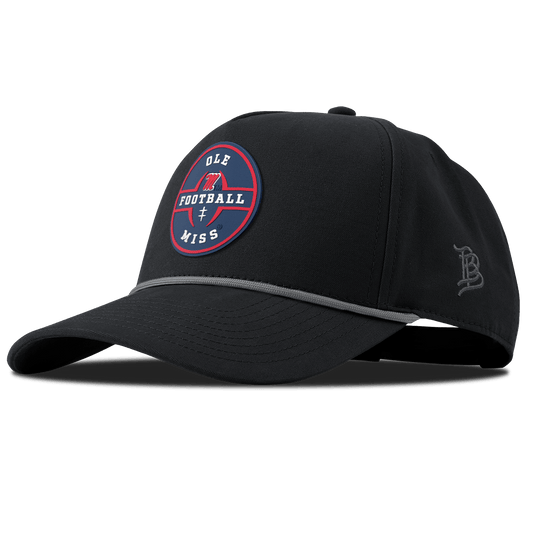 University of Mississippi "Ole Miss Football Legacy" Curved Canvas 5 Panel Rope Vintage Black