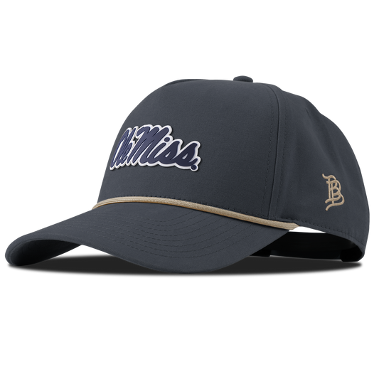University of Mississippi "Ole Miss Navy Script" Canvas 5 Panel Rope Vintage Navy