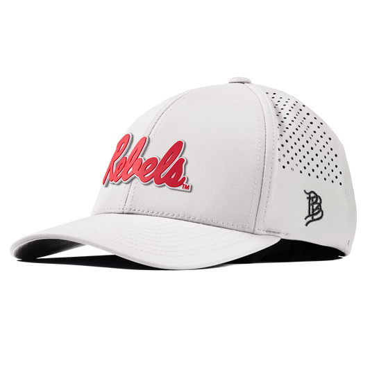 University of Mississippi "Ole Miss Crimson Rebels" Curved Performance White