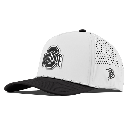 Ohio State University "Vintage Ohio State Team Logo" Curved 5 Panel Rope White/Black