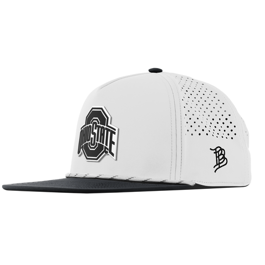 Ohio State University "Vintage Ohio State Team Logo" Flat 5 Panel Rope White/Black