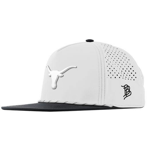 University of Texas "Vintage Texas Longhorn" Flat 5 Panel Rope White/Black