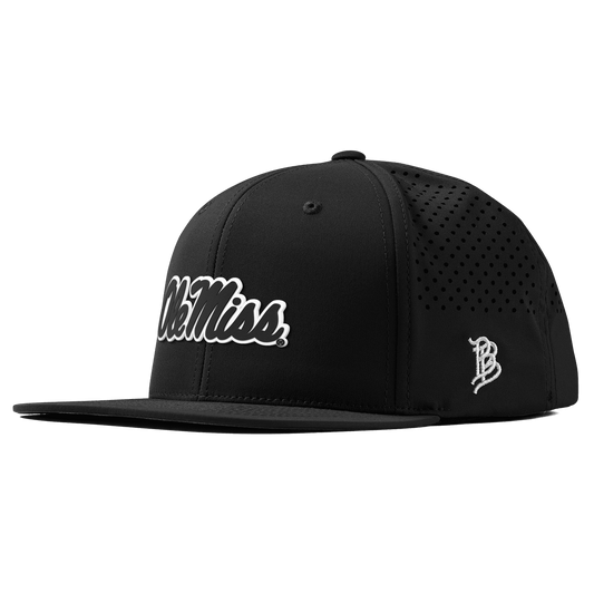 University of Mississippi "Vintage Ole Miss Team Logo" Flat Performance Black