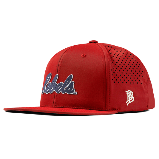 University of Mississippi "Ole Miss Navy Rebels" Flat Performance Red