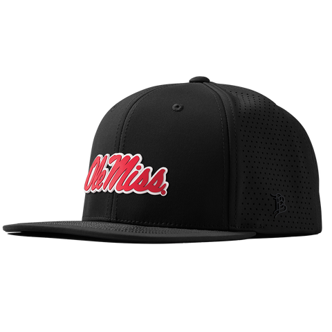 University of Mississippi "Ole Miss Crimson Script" Flat Elite XGen™ Black University of Mississippi "Ole Miss Crimson Script" Flat Elite XGen™ Black