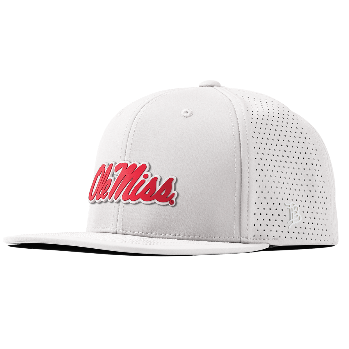 University of Mississippi "Ole Miss Crimson Script" Flat Elite XGen™ White University of Mississippi "Ole Miss Crimson Script" Flat Elite XGen™ White