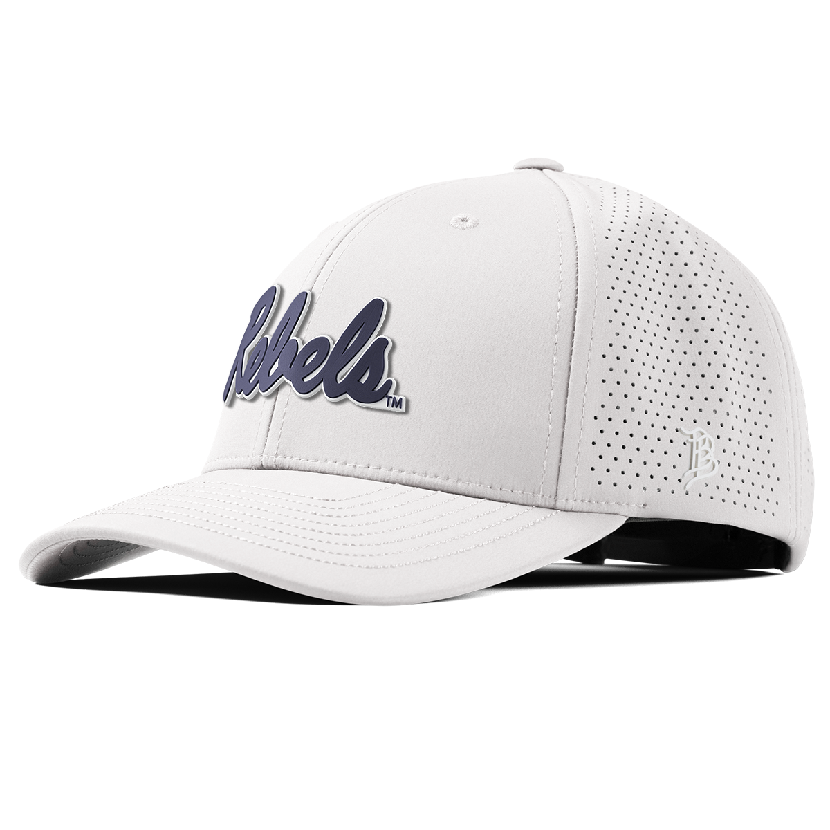University of Mississippi "Ole Miss Navy Rebels" Curved Elite XGen™ White University of Mississippi "Ole Miss Navy Rebels" Curved Elite XGen™ White