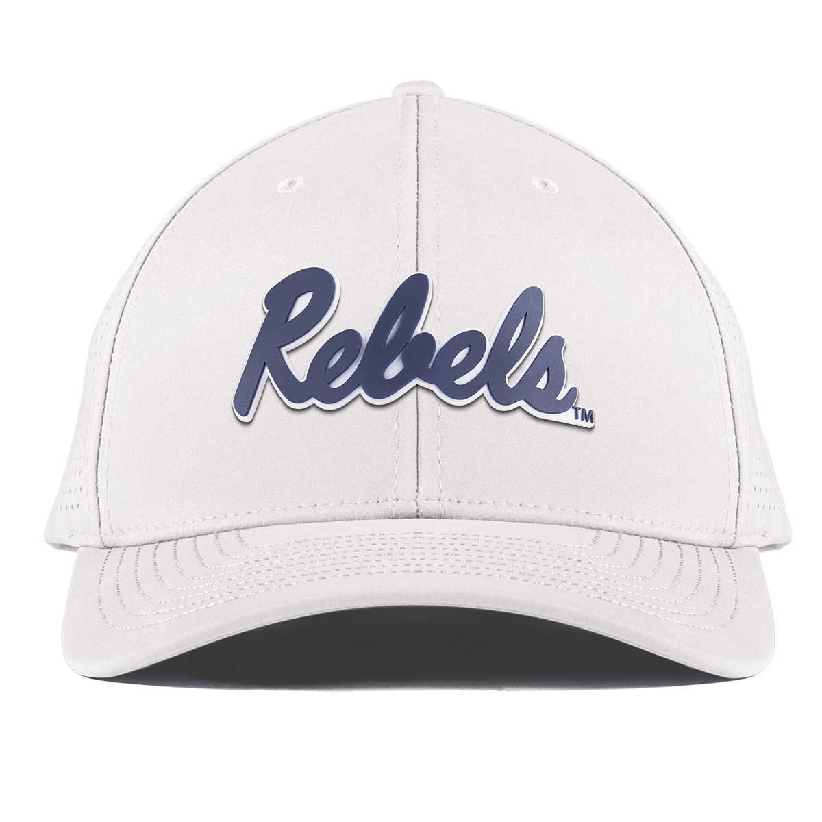 University of Mississippi "Ole Miss Navy Rebels" Curved Elite XGen™ White University of Mississippi "Ole Miss Navy Rebels" Curved Elite XGen™ White