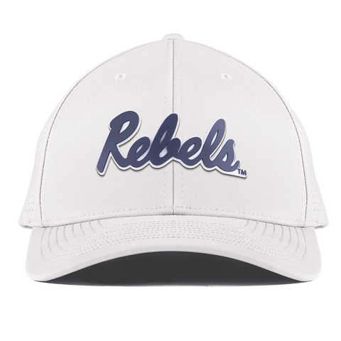 University of Mississippi "Ole Miss Navy Rebels" Curved Elite XGen™ White University of Mississippi "Ole Miss Navy Rebels" Curved Elite XGen™ White
