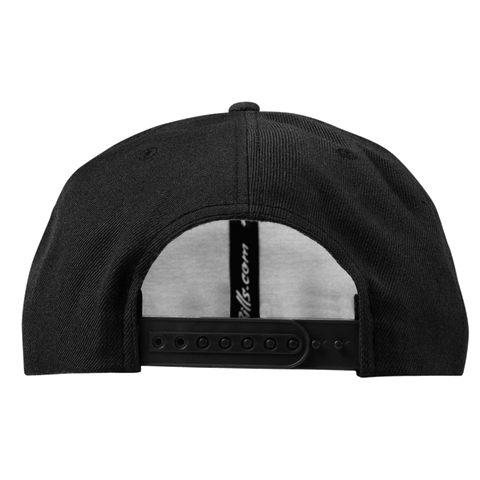 BB Cutout PVC Classic Snapback Back Black