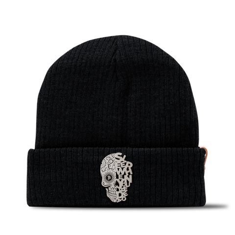 Sleep When You're Dead Skull Essential Beanie Black