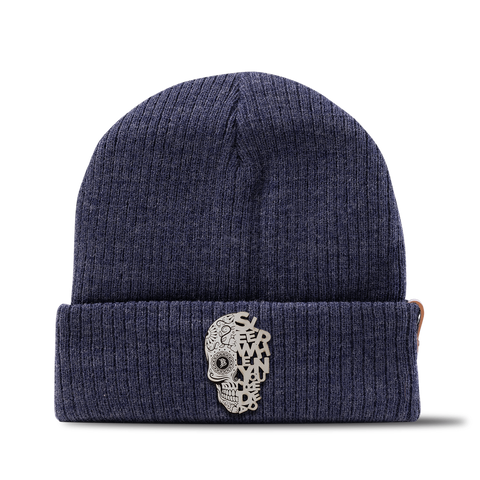 Sleep When You're Dead Skull Essential Beanie Navy