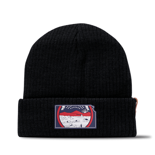 Kansas Patriot Series Essential Beanie Black