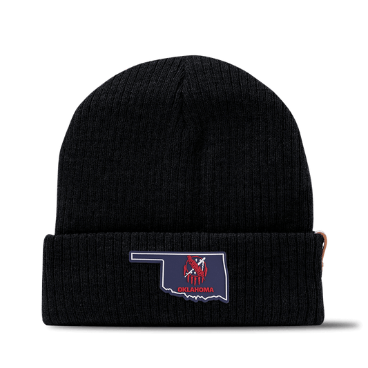 Oklahoma Patriot Series Essential Beanie Black