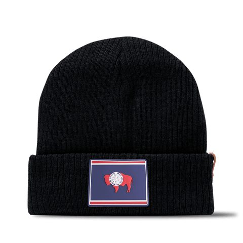 Wyoming Patriot Series Essential Beanie Black