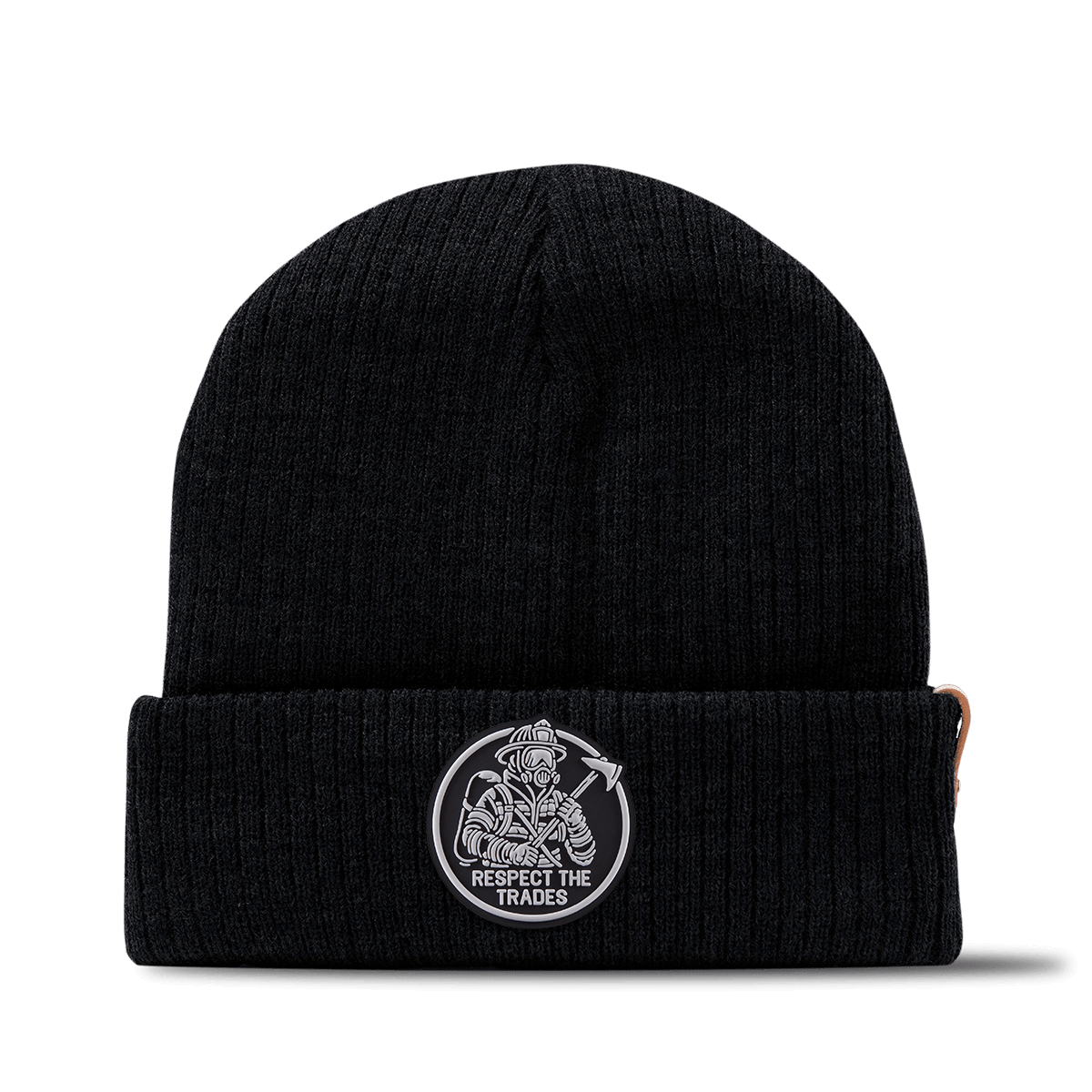 Respect The Trades Firefighter Essential Beanie Black