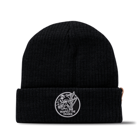 Respect The Trades Lineman Essential Beanie Black