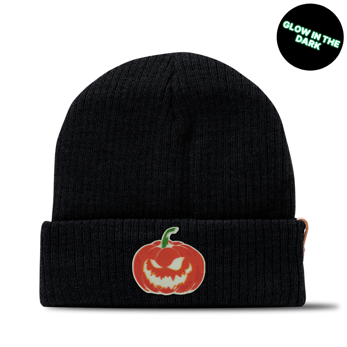 Jack-O-Lantern Glow Essential Beanie Black