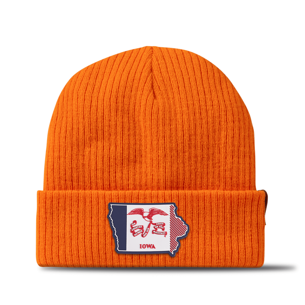Iowa Patriot Series Essential Beanie Blaze Orange