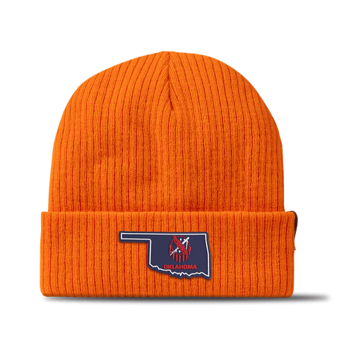 Oklahoma Patriot Series Essential Beanie Blaze Orange