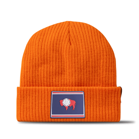 Wyoming Patriot Series Essential Beanie Blaze Orange
