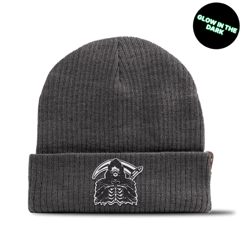 Grim Reaper Glow Essential Beanie Charcoal