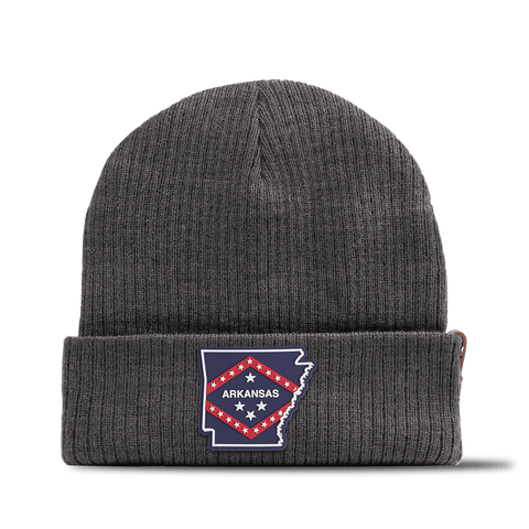 Arkansas Patriot Series Essential Beanie Charcoal 