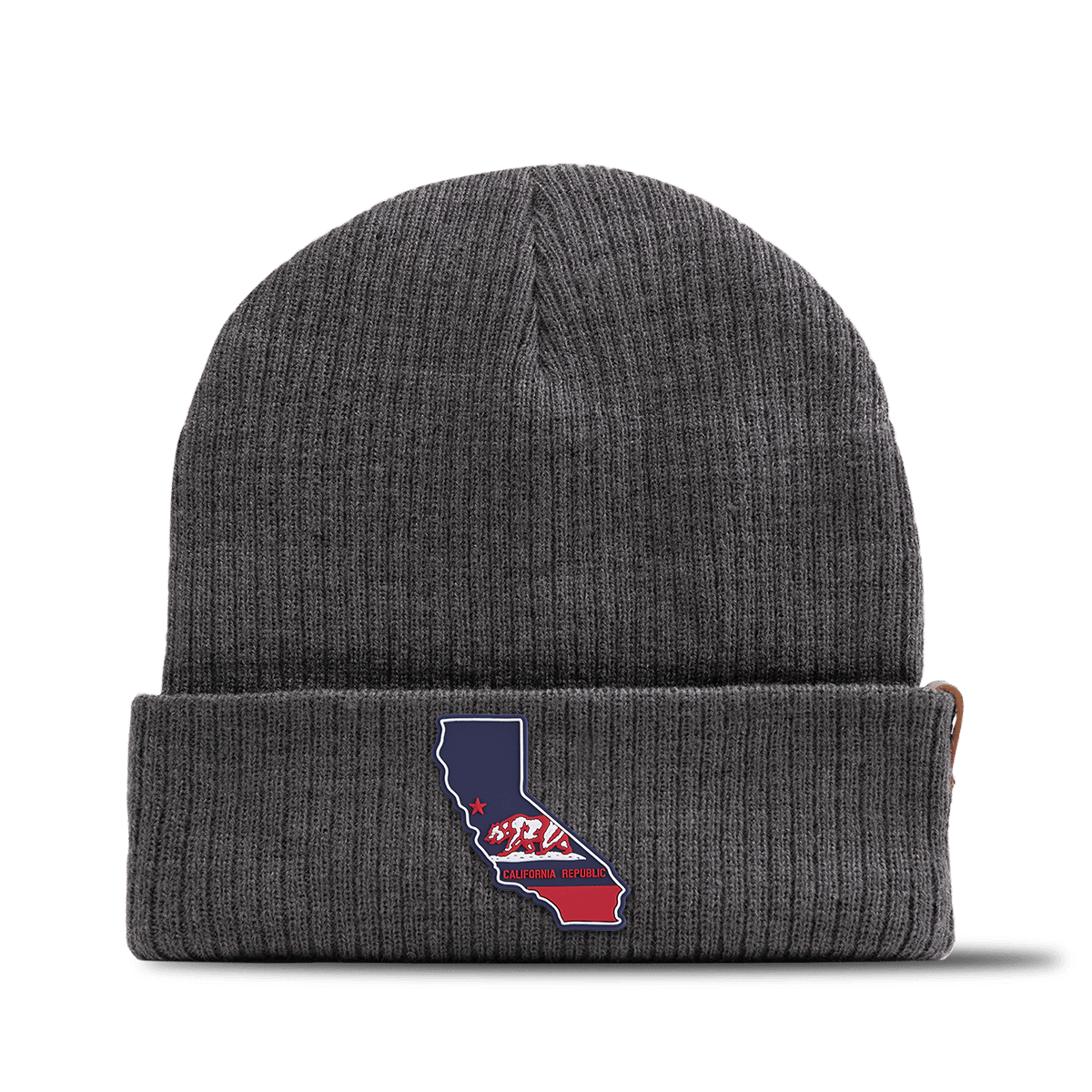 California Patriot Series Essential Beanie Charcoal 