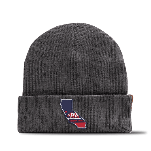 California Patriot Series Essential Beanie Charcoal 