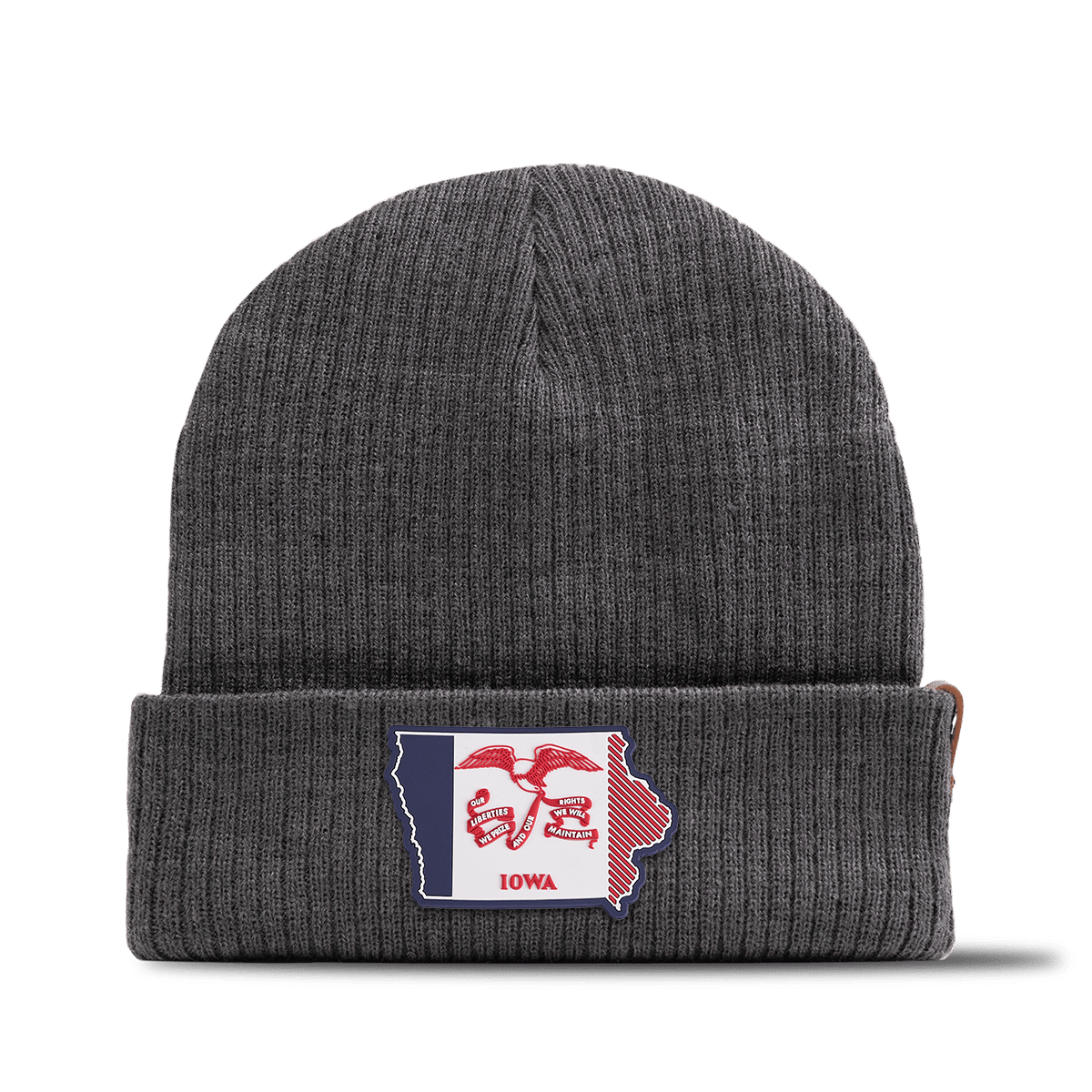 Iowa Patriot Series Essential Beanie Charcoal 