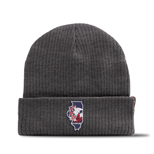Illinois Patriot Series Essential Beanie Charcoal 