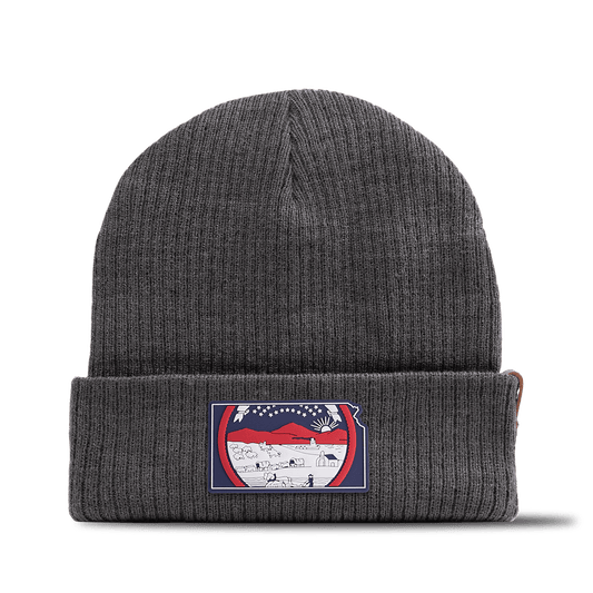Kansas Patriot Series Essential Beanie Charcoal 