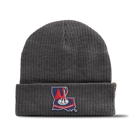 Louisiana Patriot Series Essential Beanie Charcoal 