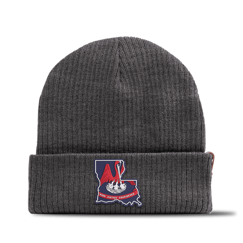 Louisiana Patriot Series Essential Beanie Charcoal 
