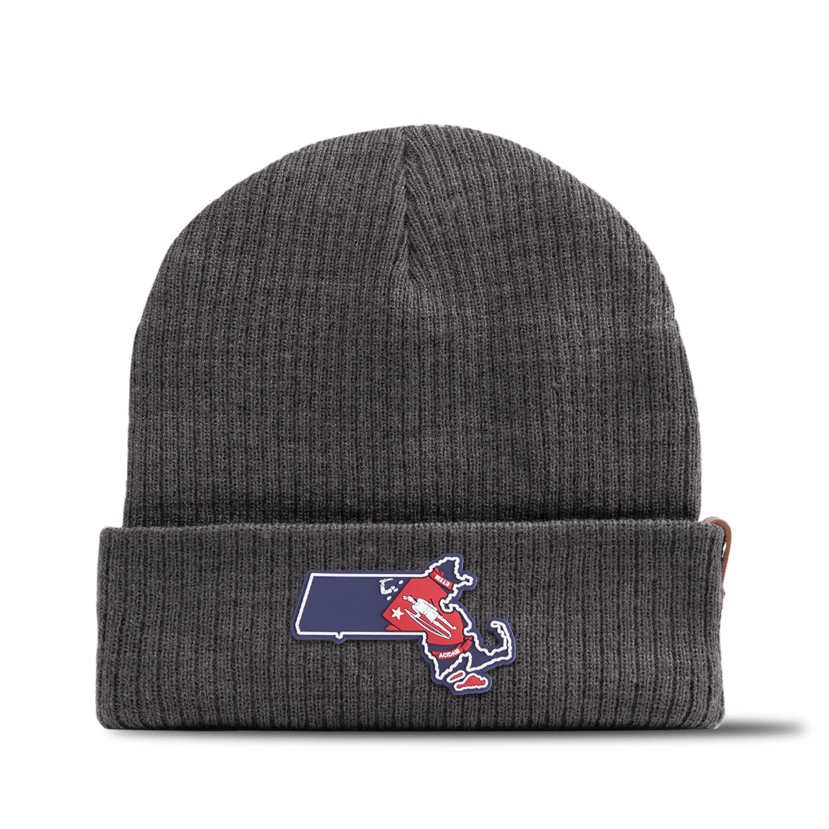 Massachusetts Patriot Series Essential Beanie Charcoal 