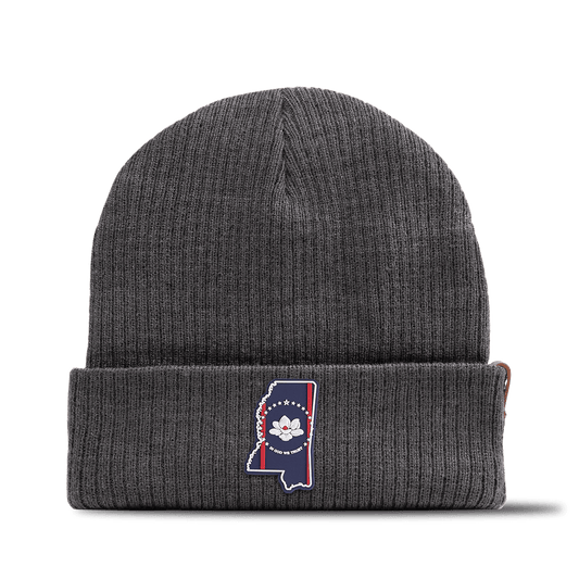Mississippi Patriot Series Essential Beanie Charcoal 