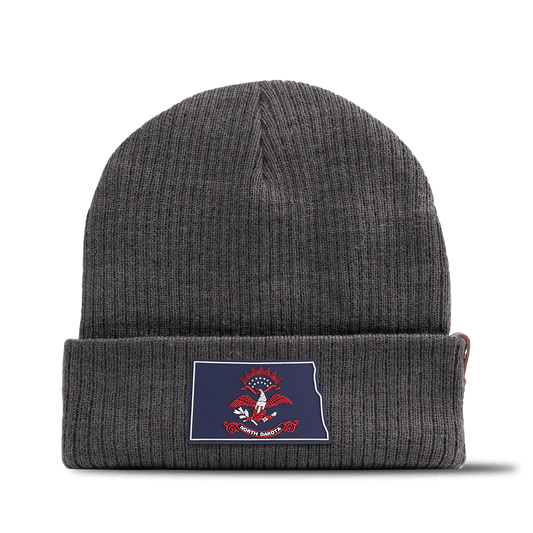 North Dakota Patriot Series Essential Beanie Charcoal 