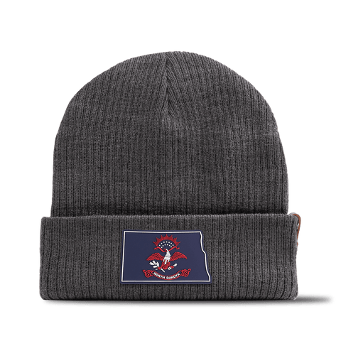 North Dakota Patriot Series Essential Beanie Charcoal 
