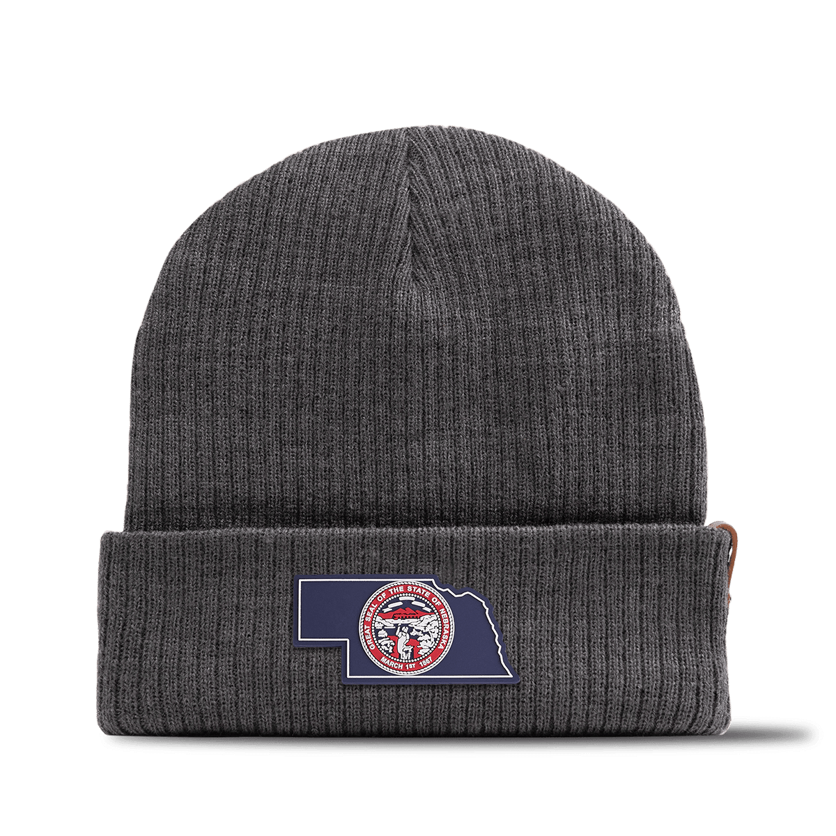 Nebraska Patriot Series Essential Beanie Charcoal 