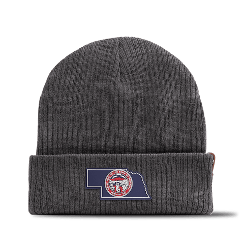 Nebraska Patriot Series Essential Beanie Charcoal 
