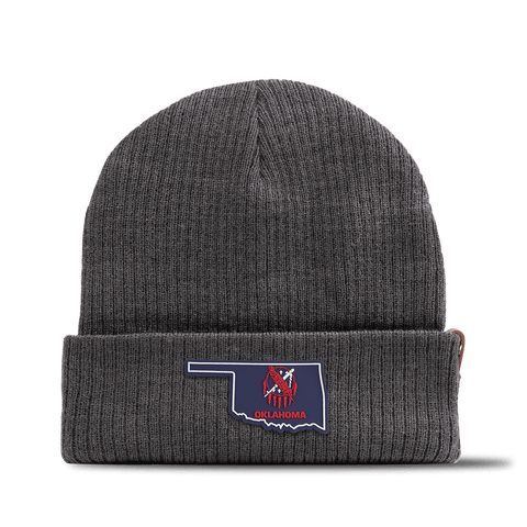 Oklahoma Patriot Series Essential Beanie Charcoal 