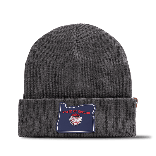 Oregon Patriot Series Essential Beanie Charcoal 