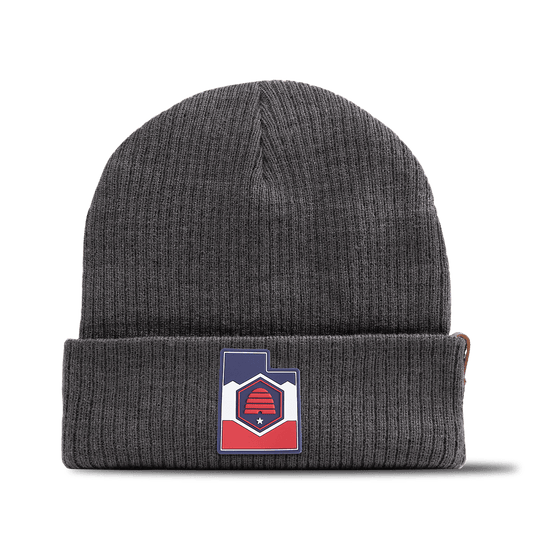 Utah Patriot Series Essential Beanie Charcoal 