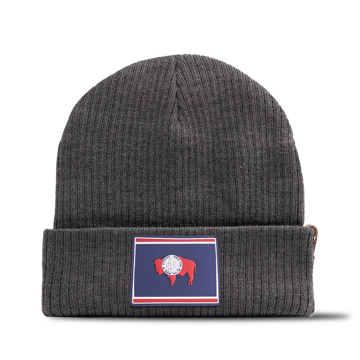 Wyoming Patriot Series Essential Beanie Charcoal 