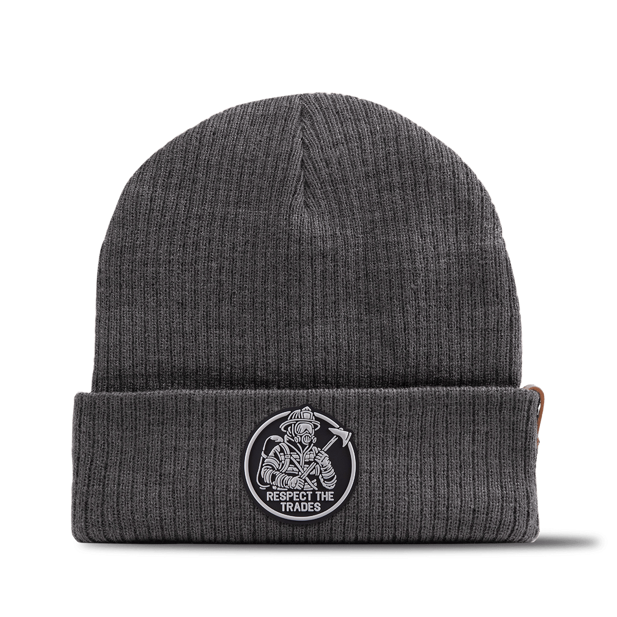Respect The Trades Firefighter Essential Beanie Charcoal