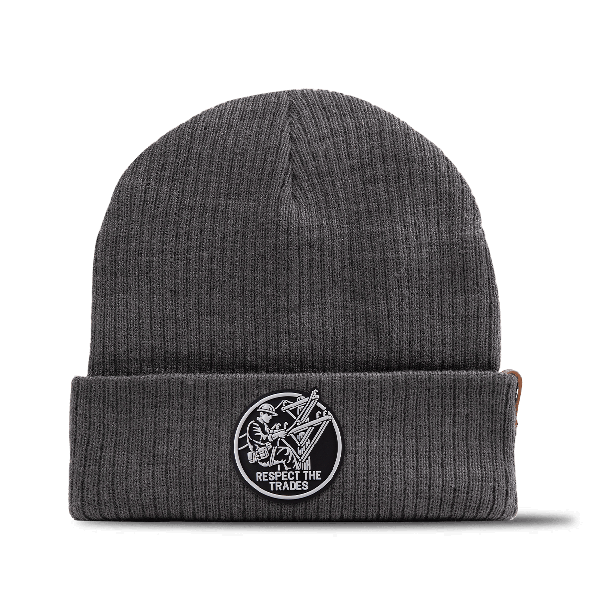 Respect The Trades Lineman Essential Beanie Charcoal