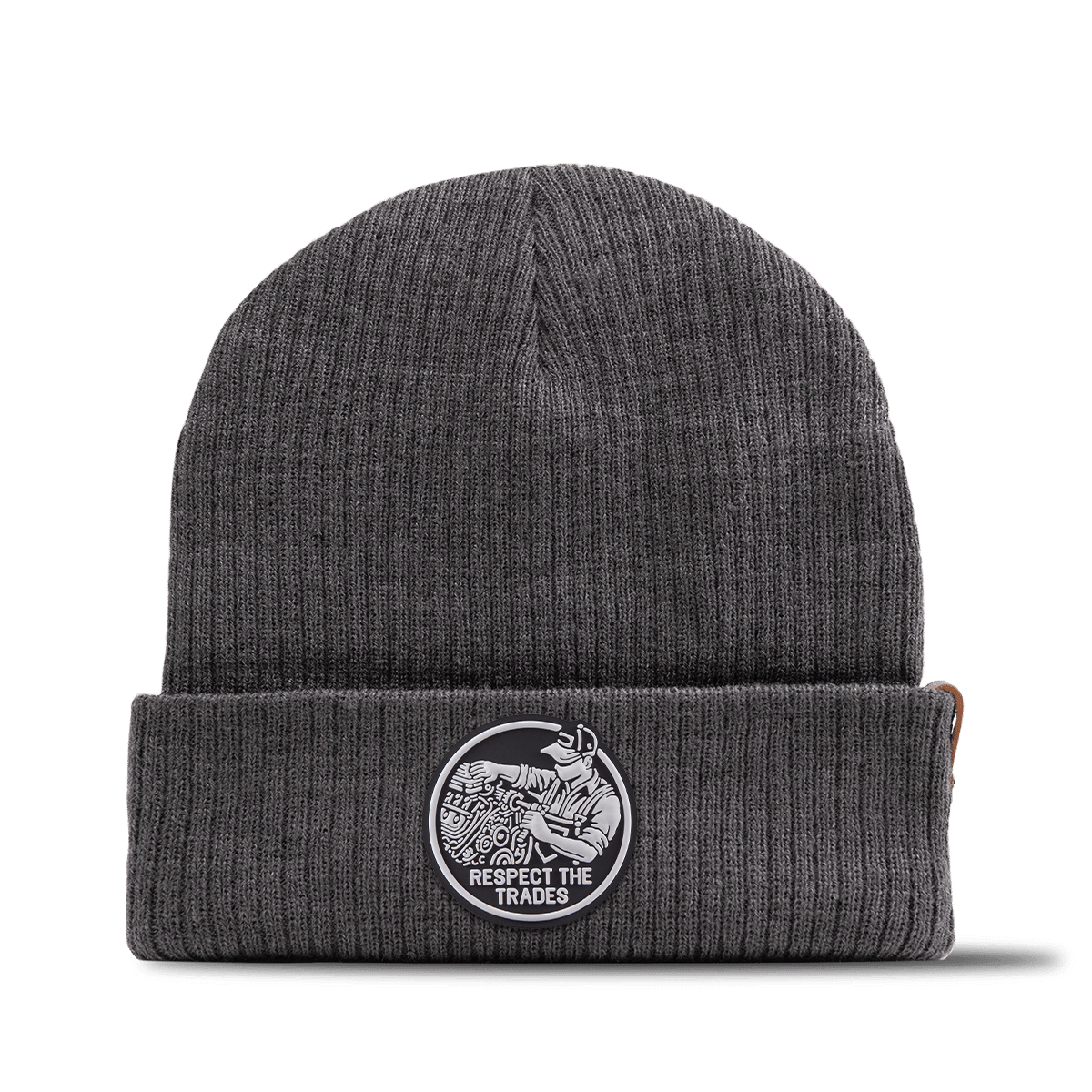 Respect The Trades Mechanic Essential Beanie Charcoal