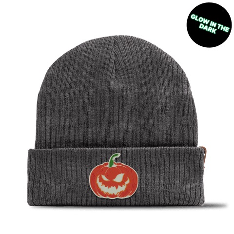 Jack-O-Lantern Glow Essential Beanie Charcoal