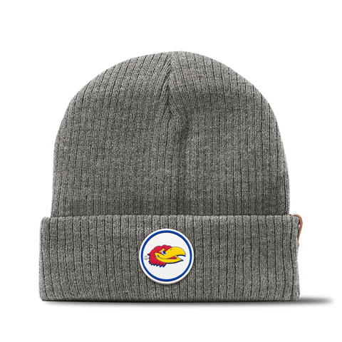 University of Kansas "Big Jay" Essential Beanie Grey
