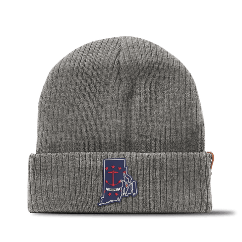 Rhode Island Patriot Series Essential Beanie Gray